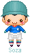 A character from (Ganbari Kickers) anime. I love him ^o^