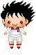 The main character from (Ganbari Kickers) anime