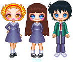 The 3 main characters of Tokimeki Tonight by Koi Ikeno